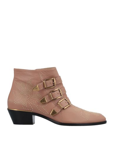 Chloé Ankle Boots In Light Brown