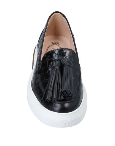 TOD'S TOD'S WOMAN LOAFERS BLACK SIZE 4.5 SOFT LEATHER