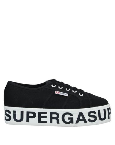 Shop Superga Woman Sneakers Black Size 6 Cotton