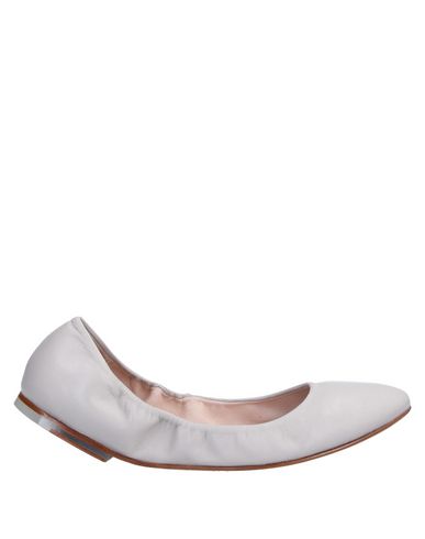 light gray ballet flats