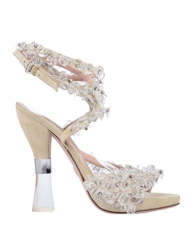 Ermanno Scervino Sandals In Light Grey | ModeSens