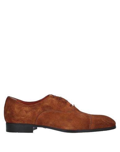 Santoni Laced Shoes In Camel