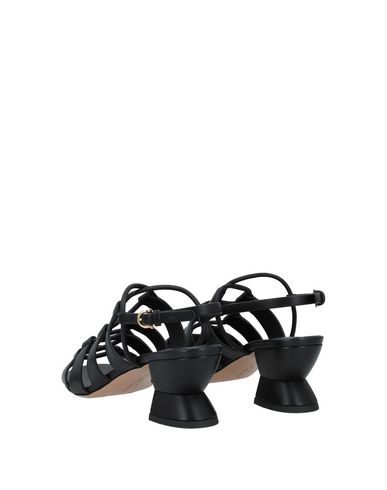 Shop Ferragamo Woman Sandals Black Size 6.5 Soft Leather