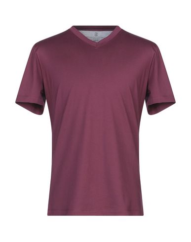 Brunello Cucinelli T-shirt In Maroon