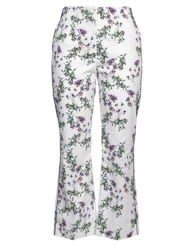 BLUMARINE BLUMARINE WOMAN PANTS WHITE SIZE 6 COTTON,13260292TI 6