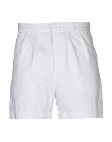 Paura Man Shorts & Bermuda Shorts White Size M Cotton In White