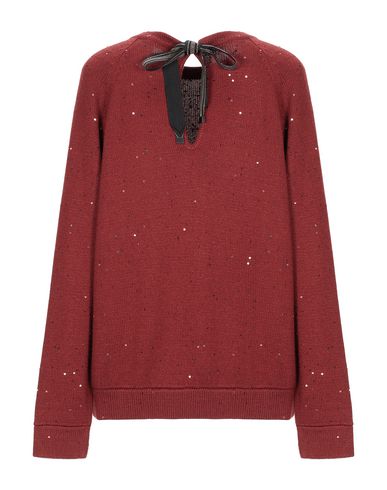 Brunello Cucinelli Cashmere Blend In Brick Red