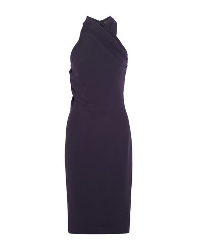 Dark Purple Knee Length Dress