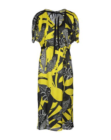 manila grace 3/4 length dresses in yellow
