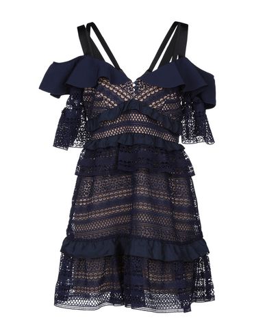 self portrait dark blue dress