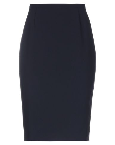 Max Mara Knee Length Skirt In Dark Blue