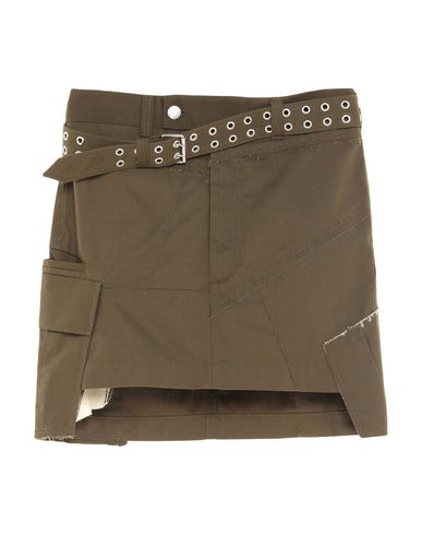 Helmut Lang Mini Skirt In Military Green | ModeSens
