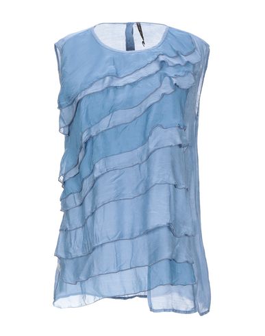 Manila Grace Top In Slate Blue | ModeSens