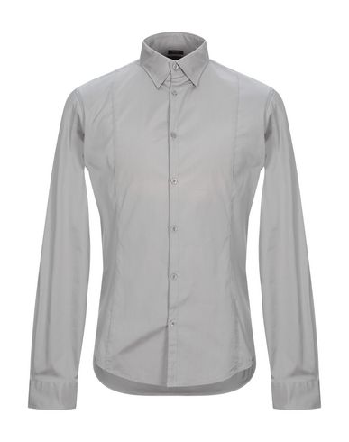 Armani Jeans Solid Color Shirt In Grey