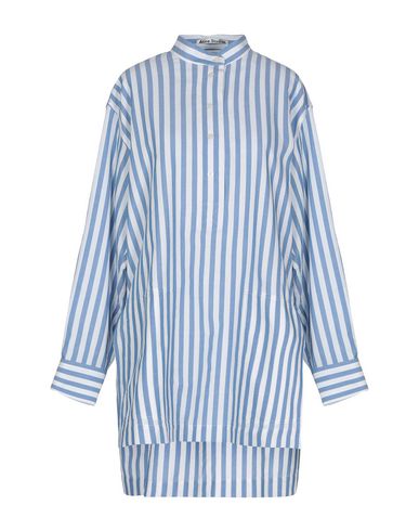 Acne Studios Striped Shirt In Slate Blue | ModeSens