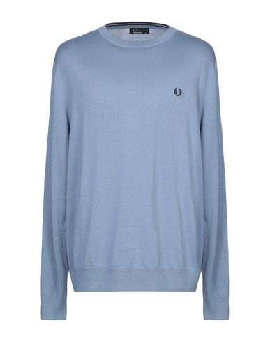 Fred Perry Sweater In Slate Blue
