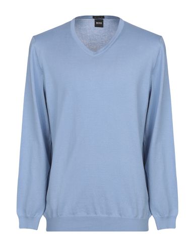 light blue hugo boss jumper