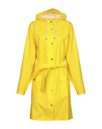 Rains Belted Coats In Yellow