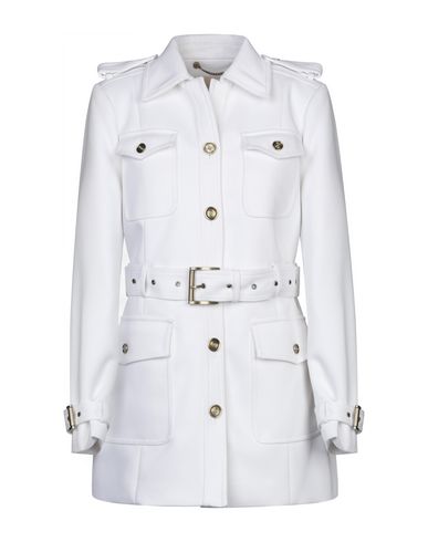 white mk coat