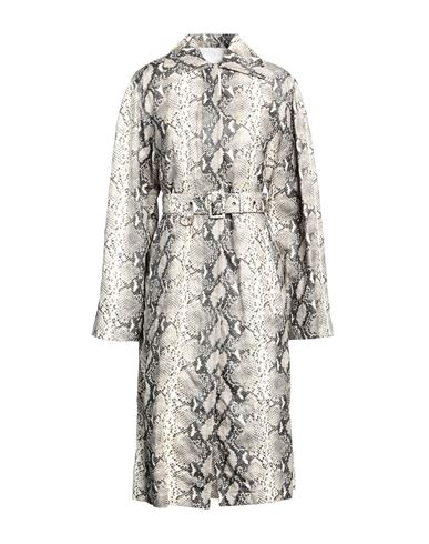 Shop Philosophy Di Lorenzo Serafini Woman Overcoat & Trench Coat Sand Size 6 Polyethylene In Beige