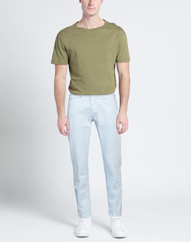 Shop Dondup Man Jeans Sky Blue Size 30 Cotton, Elastane