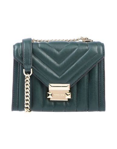 michael kors dark green crossbody bag