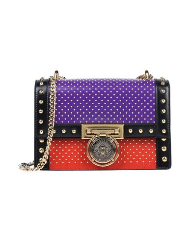 purple balmain purse