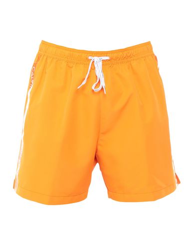 swim trunks in orange