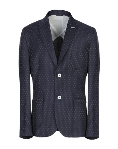 DANIELE ALESSANDRINI DANIELE ALESSANDRINI MAN BLAZER MIDNIGHT BLUE SIZE 44 POLYESTER, VISCOSE, ELASTANE,49432880MM 5